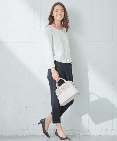 ANY SIS（エニィスィス）の「【洗える】フロントプリーツシフォン ブラウス（Tシャツ/カットソー・レディース・ホワイト系・1/2/3）」の14枚目の写真