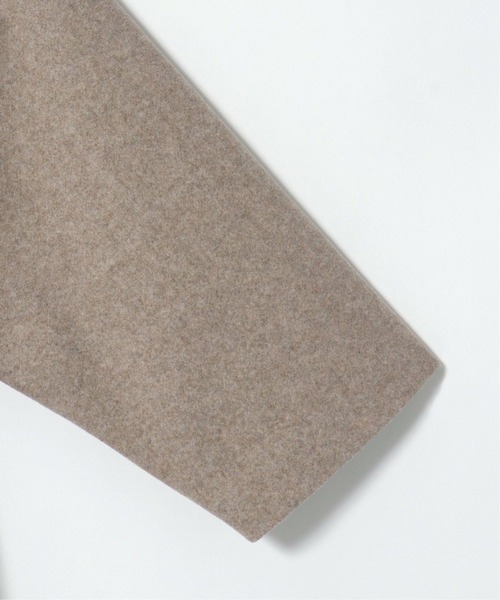 notch.（ノッチ）の「ノーカラーミドルコート（ノーカラーコート・レディース・オフホワイト/ブラック/ダークブラウン/グリーン・M）」の10枚目の写真