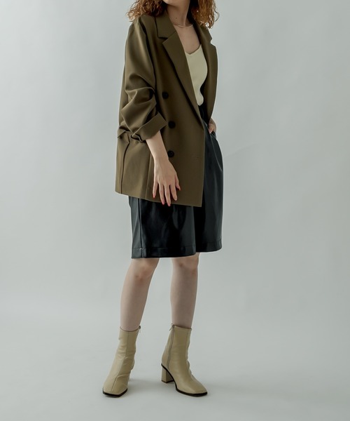 mystic（ミスティック）の「フェイクレザーハーフパンツ（その他パンツ・レディース・ブラック/ダークブラウン・FREE）」の19枚目の写真