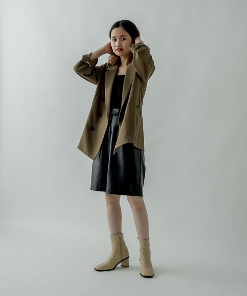 mystic（ミスティック）の「フェイクレザーハーフパンツ（その他パンツ・レディース・ブラック/ダークブラウン・FREE）」の10枚目の写真