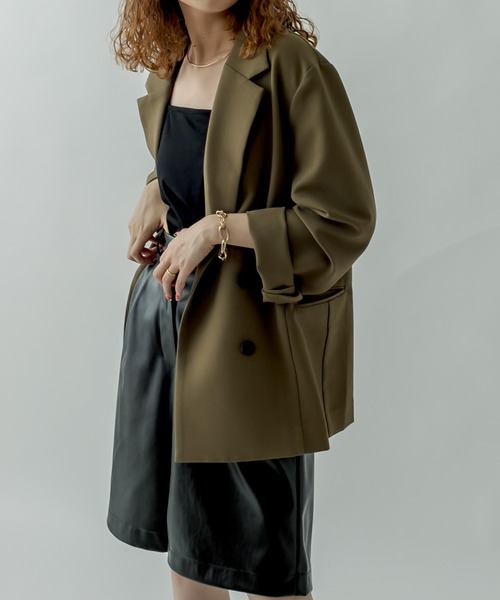 mystic（ミスティック）の「フェイクレザーハーフパンツ（その他パンツ・レディース・ブラック/ダークブラウン・FREE）」の11枚目の写真