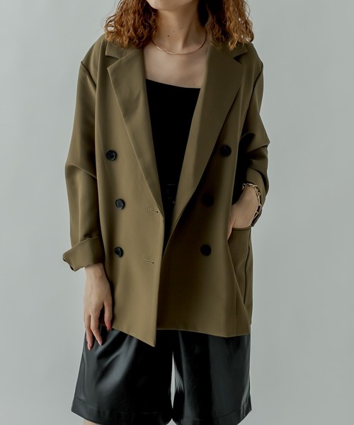 mystic（ミスティック）の「フェイクレザーハーフパンツ（その他パンツ・レディース・ブラック/ダークブラウン・FREE）」の6枚目の写真