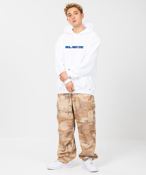 XLARGE（エクストララージ）の「XLARGE × RUSSELL PULLOVER HOODED SWEAT（パーカー・メンズ・ホワイト/ブラック/オレンジ/ブルー/アッシュ・S/M/L/XL）」の13枚目の写真