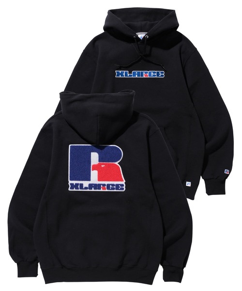 XLARGE（エクストララージ）の「XLARGE × RUSSELL PULLOVER HOODED SWEAT（パーカー・メンズ・ホワイト/ブラック/オレンジ/ブルー/アッシュ・S/M/L/XL）」の18枚目の写真