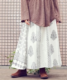 チャイハネ | 【チャイハネ】ブロックプリント ビブレスカート(スカート)