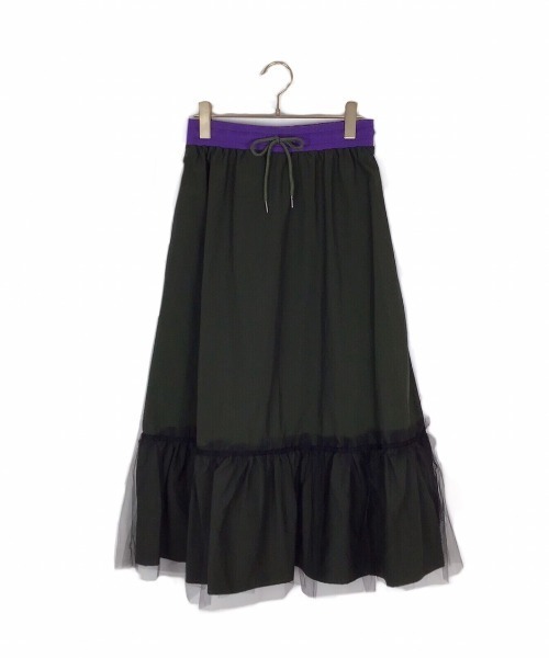 DOLLUPOOPS（ドールアップウップス）の「ヘムチュール配色インベルスカート（スカート・レディース・ブラック/カーキ/ネイビー・38）」の18枚目の写真