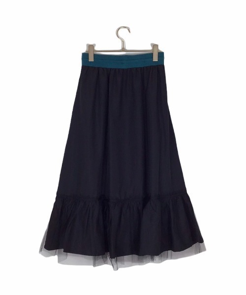 DOLLUPOOPS（ドールアップウップス）の「ヘムチュール配色インベルスカート（スカート・レディース・ブラック/カーキ/ネイビー・38）」の14枚目の写真