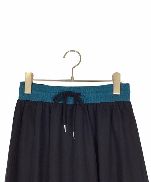 DOLLUPOOPS（ドールアップウップス）の「ヘムチュール配色インベルスカート（スカート・レディース・ブラック/カーキ/ネイビー・38）」の15枚目の写真