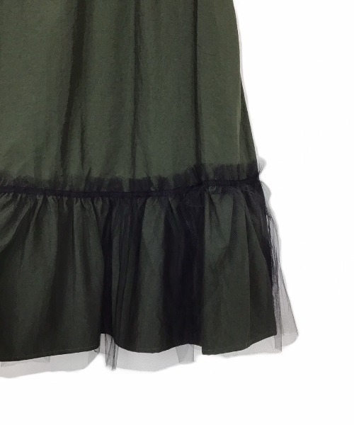 DOLLUPOOPS（ドールアップウップス）の「ヘムチュール配色インベルスカート（スカート・レディース・ブラック/カーキ/ネイビー・38）」の21枚目の写真