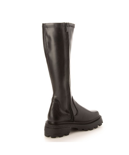 Mafmof（マフモフ）の「Mafmof(マフモフ) ボリュームソールスクエアトゥストレッチロングブーツ（ブーツ・レディース・ブラック/ブラック系その他・M/L/S/LL）」の8枚目の写真