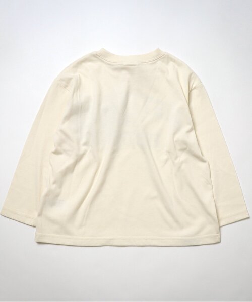 BREEZE by saori（ブリーズバイサオリ）の「WEB限定 ポケット切替ロンT 【BREEZE by saori】（Tシャツ/カットソー・キッズ・ダークグリーン/オフホワイト/キャメル・140/150/100/110/90/120/130）」の8枚目の写真