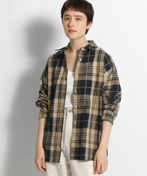 niko and... | 40ビエラチェックワイドシャツ(シャツ/ブラウス)