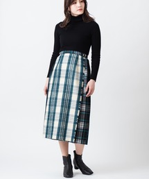 O'Neil of Dublin 【別注】クラシックモデル パッチワーク コンビネーション キルトスカート ロング 81cm