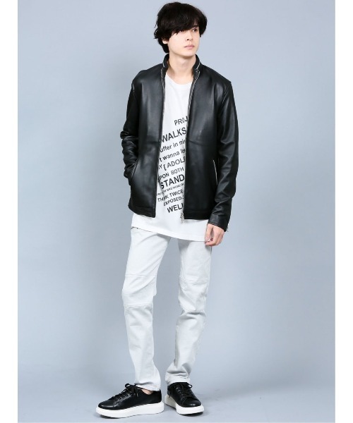 semantic design（セマンティックデザイン）の「セマンティックデザイン/semantic design スタンドシープレザー シングルライダース（ライダースジャケット・メンズ・ブラック・X-LARGE/LARGE/MEDIUM）」の13枚目の写真