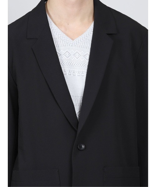 semantic design（セマンティックデザイン）の「セマンティックデザイン/semantic designアクティブストレッチ セットアップ 1ボタンジャケット（セットアップパンツございます）（テーラードジャケット・メンズ・グレー系その他2/ベージュ/ブラック・MEDIUM/LARGE）」の12枚目の写真