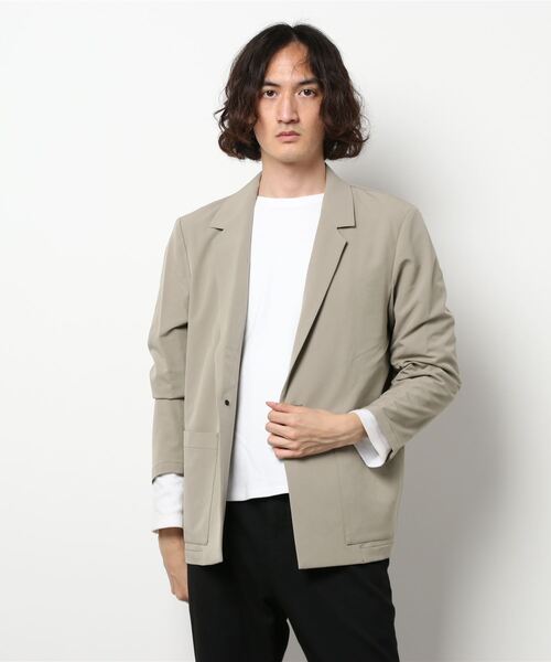 semantic design（セマンティックデザイン）の「セマンティックデザイン/semantic designアクティブストレッチ セットアップ 1ボタンジャケット（セットアップパンツございます）（テーラードジャケット・メンズ・グレー系その他2/ベージュ/ブラック・MEDIUM/LARGE）」の7枚目の写真