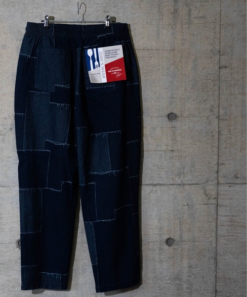 【i】パッチワーク風プリントデニムシェフパンツ(デニムパンツ)|JOHN'S CLOSET(ジョンズクローゼット) 【i】パッチワーク風プリントデニムシェフパンツ(デニムパンツ)|JOHN'S CLOSET(ジョンズクローゼット)