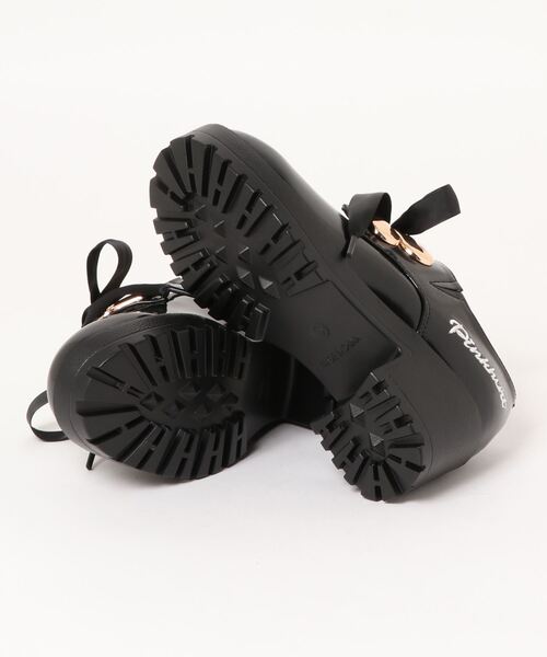 PINKHUNT(ピンクハント)の「PINKHUNT Cuugalコラボ リボンエナメルローファー 5914K #IG(ローファー・キッズ・ブラック/ベビーピンク・M/S/L)」の4枚目の写真