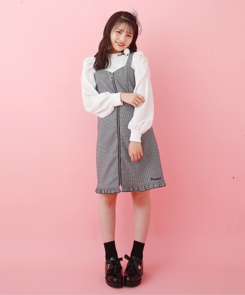 PINKHUNT(ピンクハント)の「PINKHUNT Cuugalコラボ リボンエナメルローファー 5914K #IG(ローファー・キッズ・ブラック/ベビーピンク・M/S/L)」の9枚目の写真