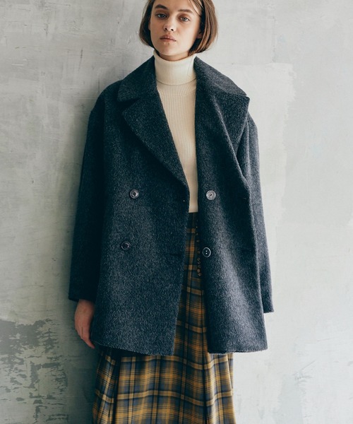 INED CLARO（イネドクラロ）の「《INED CLARO》ラインタートルニット【セットアップ対応】（ニット/セーター・レディース・その他9/オフホワイト/ネイビー・フリー）」の7枚目の写真