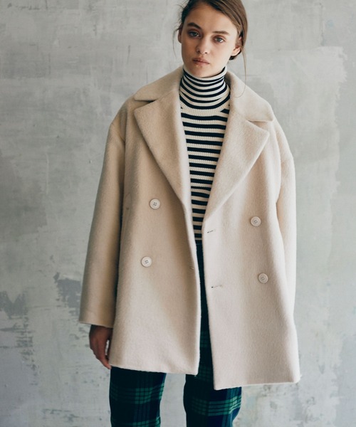 INED CLARO（イネドクラロ）の「《INED CLARO》ラインタートルニット【セットアップ対応】（ニット/セーター・レディース・その他9/オフホワイト/ネイビー・フリー）」の14枚目の写真