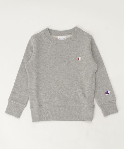 Champion（チャンピオン）の「CHAMPION/チャンピオン キッズ スウェット CK-T001（スウェット・キッズ・チャコールグレー/ベージュ/グレー・100cm/140cm/130cm/120cm/110cm）」の3枚目の写真