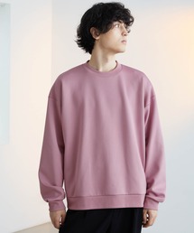 【LikeUs】シルキーダンボールニットオーバーサイズスウェット