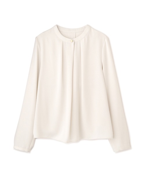 NATURAL BEAUTY BASIC（ナチュラルビューティーベーシック）の「ゴールドボタンブラウス（シャツ/ブラウス・レディース・オフホワイト/ダークブラウン/カーキ・SMALL/MEDIUM）」の6枚目の写真