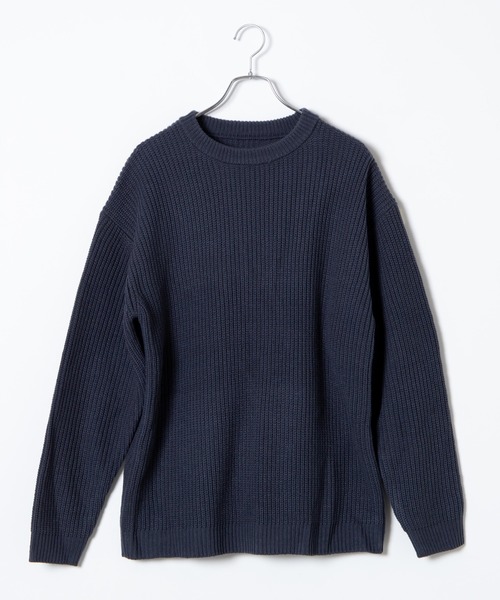 WEGO（ウィゴー）の「WEGO/ドロップショルダーアゼアミセーター（ニット/セーター・メンズ・ホワイト/ブラック/ブルー系その他/ベージュ・LARGE/MEDIUM）」の17枚目の写真