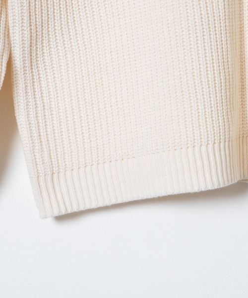 WEGO（ウィゴー）の「WEGO/ドロップショルダーアゼアミセーター（ニット/セーター・メンズ・ホワイト/ブラック/ブルー系その他/ベージュ・LARGE/MEDIUM）」の21枚目の写真