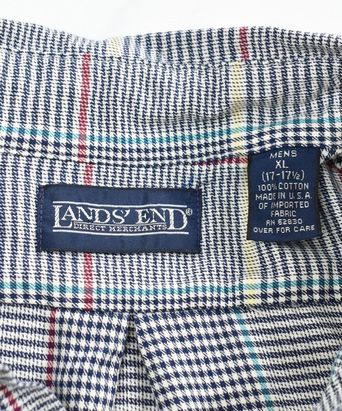 Lands' End（ランズエンド）の「【ヴィンテージ古着】LAN’s END ランズエンド アメリカ製 USA製 チェック ボタンダウンシャツ（シャツ/ブラウス・メンズ・その他・X-LARGE）」の3枚目の写真
