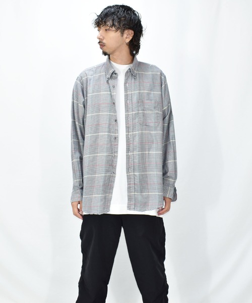 Lands' End（ランズエンド）の「【ヴィンテージ古着】LAN’s END ランズエンド アメリカ製 USA製 チェック ボタンダウンシャツ（シャツ/ブラウス・メンズ・その他・X-LARGE）」の6枚目の写真