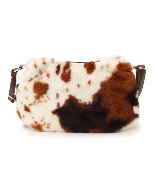 SHOO・LA・RUE(シューラルー)の「◆ポーチ付アニマルエコファーショルダー(ショルダーバッグ・レディース・ベージュ系その他3/ベージュ系その他7/ダークブラウン系1/ブラウン系1・00)」の11枚目の写真