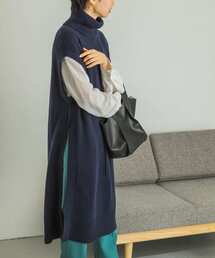 URBAN RESEARCH | タートルネックロングニットベスト(ワンピース)