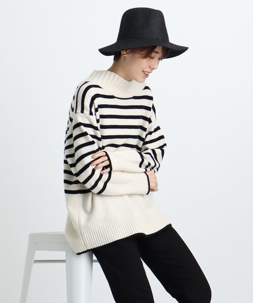 INDIVI（インディヴィ）の「◆フェルトハット（ハット・レディース・チャコール/ライトグレー系8・00）」の17枚目の写真