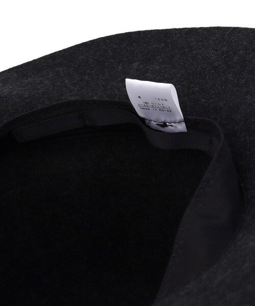 INDIVI（インディヴィ）の「◆フェルトハット（ハット・レディース・チャコール/ライトグレー系8・00）」の3枚目の写真