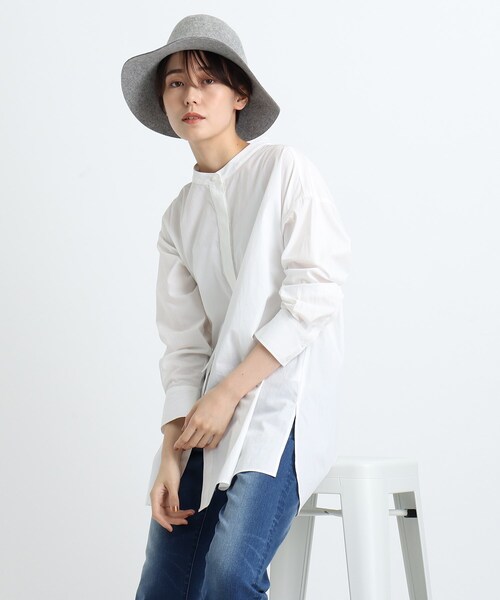 INDIVI（インディヴィ）の「◆フェルトハット（ハット・レディース・チャコール/ライトグレー系8・00）」の13枚目の写真