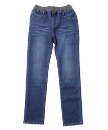 GLAZOS | [スリム]裏ベロアデニム・ウエストリブパンツ(デニムパンツ)