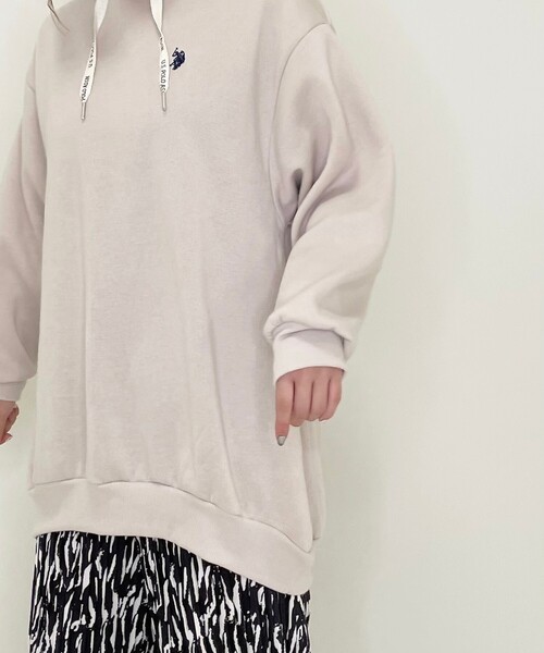SHOO・LA・RUE(シューラルー)の「◆【U.S. POLO ASSN.】裏起毛パーカー(パーカー・レディース・ライトブルー/ブラック/オフホワイト・00)」の11枚目の写真
