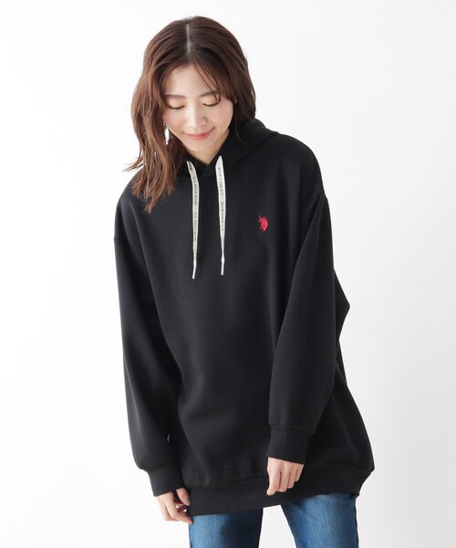 SHOO・LA・RUE(シューラルー)の「◆【U.S. POLO ASSN.】裏起毛パーカー(パーカー・レディース・ライトブルー/ブラック/オフホワイト・00)」の17枚目の写真