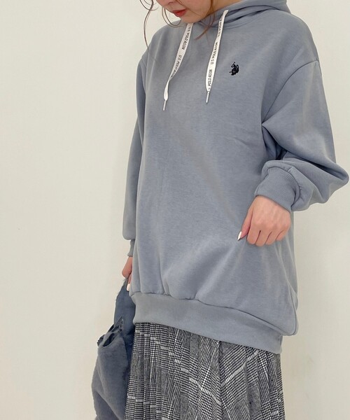SHOO・LA・RUE(シューラルー)の「◆【U.S. POLO ASSN.】裏起毛パーカー(パーカー・レディース・ライトブルー/ブラック/オフホワイト・00)」の13枚目の写真