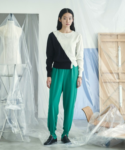 VACANCY（ヴァカンシー）の「パイピングジョガーパンツ（その他パンツ・レディース・ブラック/グリーン・FREE）」の22枚目の写真