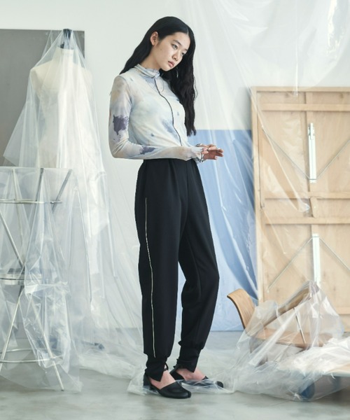 VACANCY（ヴァカンシー）の「パイピングジョガーパンツ（その他パンツ・レディース・ブラック/グリーン・FREE）」の13枚目の写真