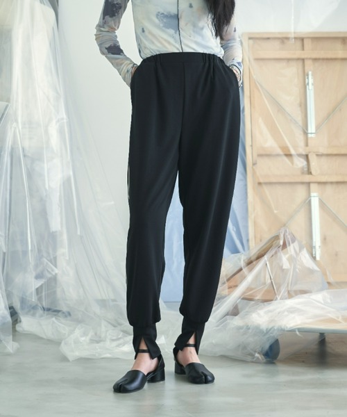 VACANCY（ヴァカンシー）の「パイピングジョガーパンツ（その他パンツ・レディース・ブラック/グリーン・FREE）」の6枚目の写真