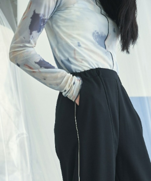 VACANCY（ヴァカンシー）の「パイピングジョガーパンツ（その他パンツ・レディース・ブラック/グリーン・FREE）」の9枚目の写真