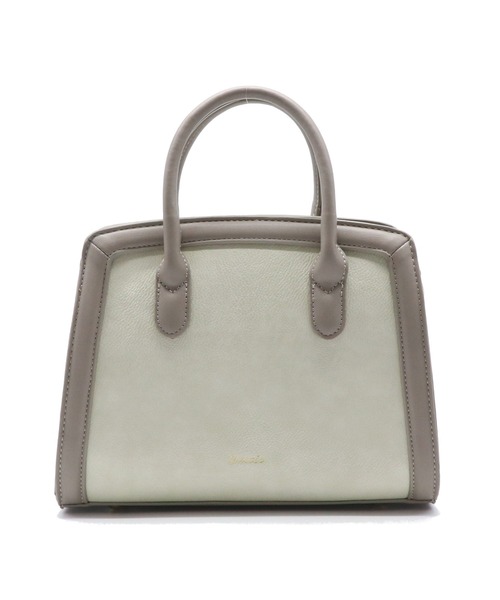 GUSCIO(グッシオ)の「【グッシオベーシック】 台形ハンドバッグ 太パイピング 2WAY ショルダー(ハンドバッグ・レディース・ベージュ系その他/グリーン/ネイビー/キャメル/アイボリー/グレー・FREE)」の20枚目の写真