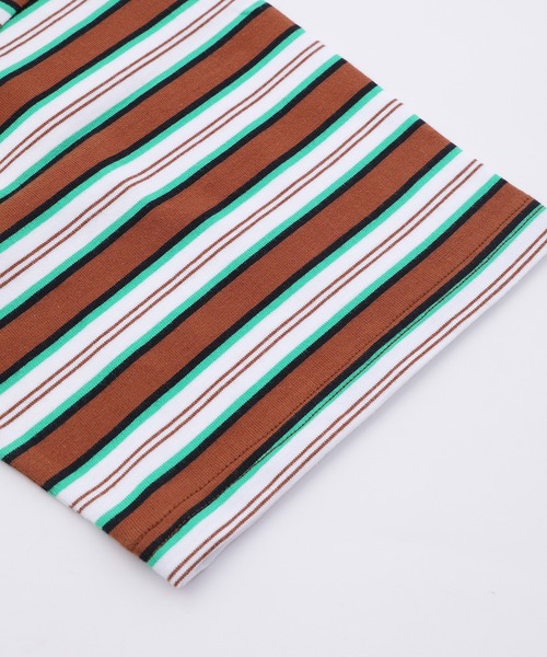 X-girl（エックスガール）の「STRIPED H/S TEE（Tシャツ/カットソー・レディース・ブラウン/ピンク/チャコール・S/M）」の13枚目の写真