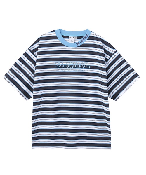 X-girl（エックスガール）の「STRIPED H/S TEE（Tシャツ/カットソー・レディース・ブラウン/ピンク/チャコール・S/M）」の16枚目の写真