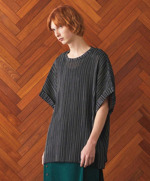 SHAREEF（シャリーフ）の「PLEATS DOLMAN S/S T（Tシャツ/カットソー