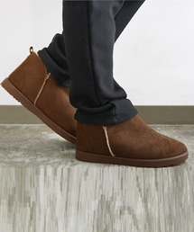 ムートン風アンクルブーツ